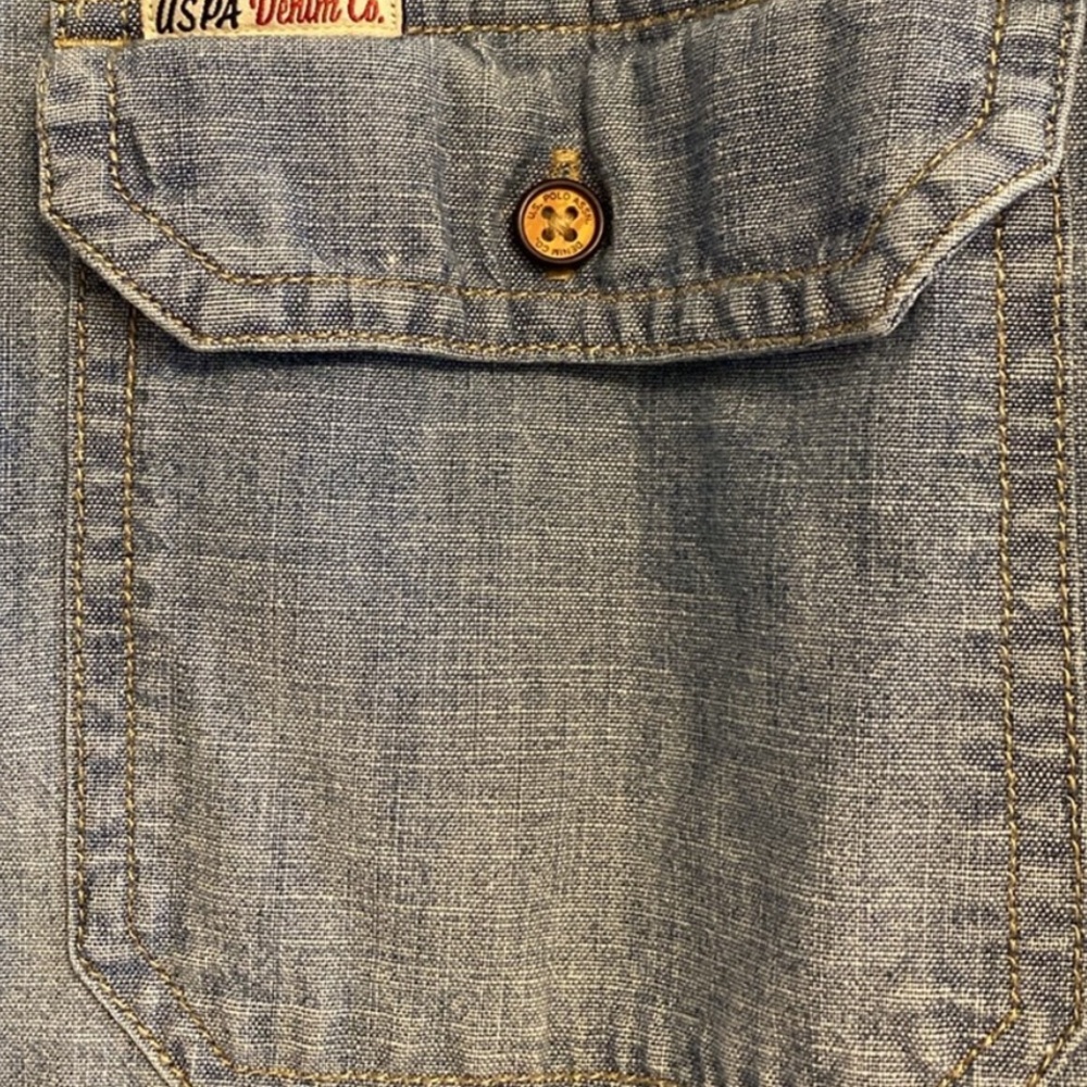 U.S. Polo Denim Stars and Stripes Button Down 🇺🇸 - Picture 9 of 10